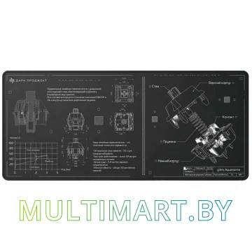 Коврик для мыши Dark Project MD3a Aquamarine (черный)